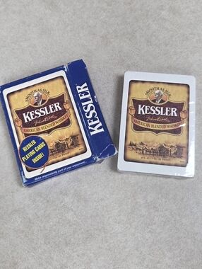 1996 Kessler American Blended Whiskey Playing Cards *New Still Sealed